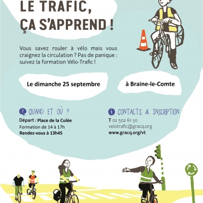 Formation vélo-trafic à Braine-le-Comte le 25 septembre 
